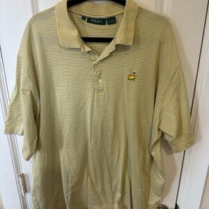 Master’s Bobby Jones Men's Polo with Yellow and Green Stripes